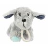 JUNIOR Dog, plyšový pes pro štěně, se zvukem a lanem, 24cm