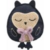 OWL - sova, šustící hračka pro kočky s catnipem, 11cm, plsť