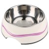 Miska DOG FANTASY nerezová kulatá purpurové vlnky 27 cm 1400ml