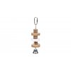 Natural Living-dřevěná kolečka, lávový kámen pro ptáky 16cm