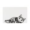 Prostírání pro kočky Place Mat 44x28 cm bílo/černé