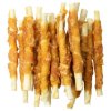 Pochoutka Rasco Premium buvolí kůže obalená kuřecím, tyčinky 230g