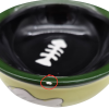 Miska MAGIC CAT keramická s rybkou 12,5 cm - II. jakost