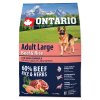 ONTARIO Dog Adult Large Beef & Rice  + Dáreček k objednávce