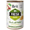Konzerva Brit Fresh kachna s prosem 400g