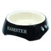 Miska SMALL ANIMALS potisk Hamster černá 13 cm 1ks pro křečka