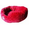 Košík kolo polyester 40 cm plyš malina