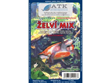 3770 zelvi mix 100 g mrazene krmivo pro zelvy schildkrotenfutter