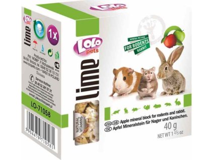 6101 lolo jablecny mineralni kamen pro hlodavce 40g