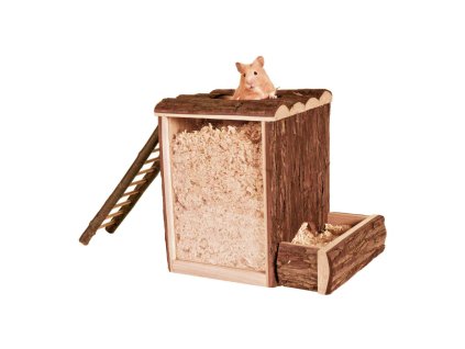 99852 natural living domecek a hraci vez s zebrikem 25x24x20 cm