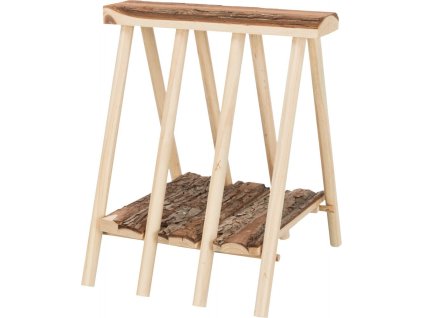 99876 jeslicky na seno drevene prirodni drevo 25 x 11 x 25 cm