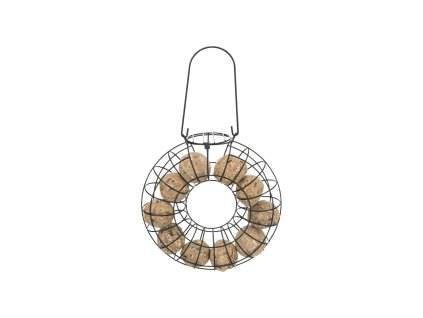 100116 zavesny kruh na 8 lojovych kouli 24 x 8 cm kovovy