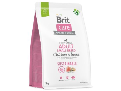 123575 brit care dog sustainable adult small breed 3kg