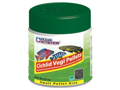 10391 cichlid vegi pellets small 200 g krmivo pro cichlidy ocean nutrition krmeni granule pro ryby pro rybicky