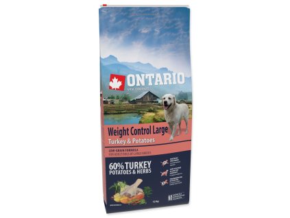 126799 2 krmivo ontario large weight control turkey potatoes 2 25kg