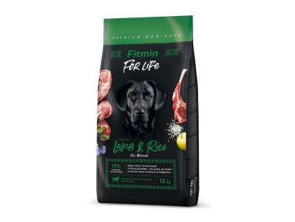 127063 2 new fitmin dog for life lamb rice 12 kg h l