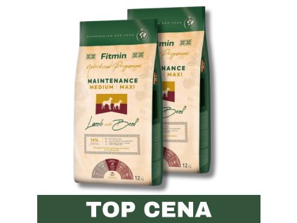 127093 fitmin dog medium maxi maintenance lamb beef 12 kg