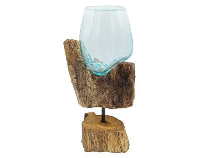 128058 sklenena dekorace na dreve se stojanem stredni