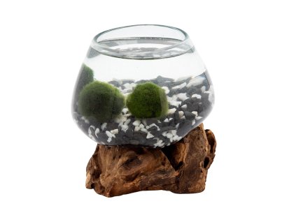 136378 3 set rasokoule a sklenena dekorace na dreve stredni se sterkem