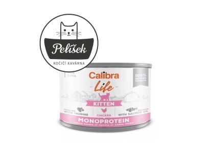139729 calibra cat life konz kitten chicken 200g pro kocici kavarnu