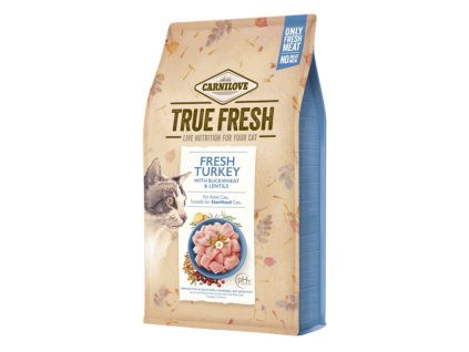 Carnilove True Fresh Cat Turkey (Varianta granulí 4,8kg)