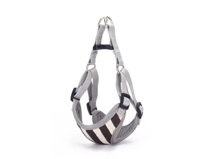 NOBLEZA Postroj pro psy pletený M 48-53cm/50-65cm (Barva šedo-modrý)