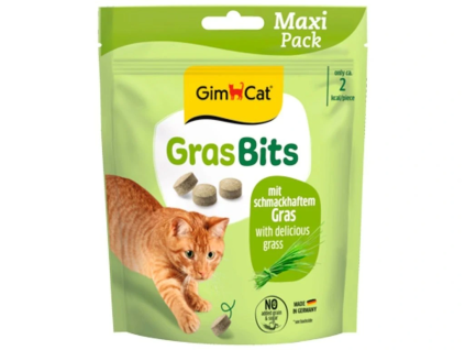 GimCat Gras Bits tablety s mačacou trávou 140 g