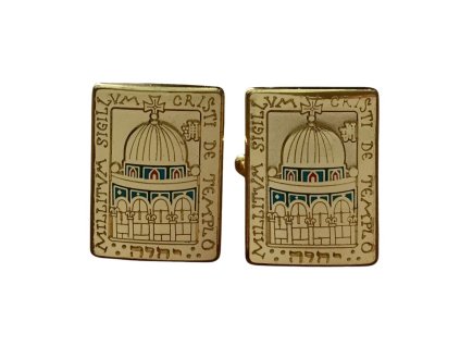 Manžetové knoflíčky s templářskou symbolikou