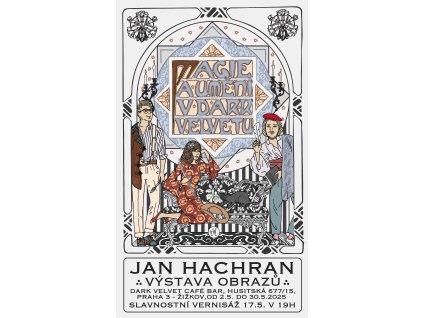 Plakat vystava v Dark Velvetu 2025