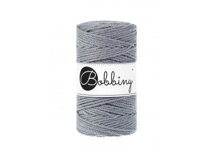 Macrame 3PLY Regular Ocelově šedá (Steel)