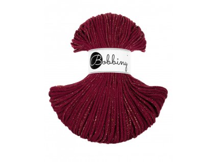 Bobbiny šňůry Junior GOLDEN Wine red - LIMITOVANÁ EDICE
