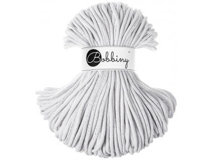 Bobbiny šňůry Premium Bílá se stříbrnou nitkou (Silverly White)