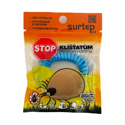 Silikonové náramky klíšťata modrá