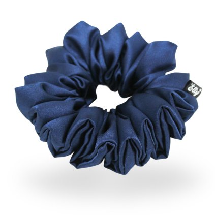 Scrunchie gumička - Tmavě modrá