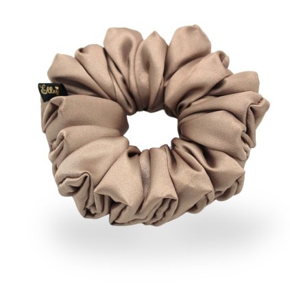 Scrunchie gumička - Mocha Mousse
