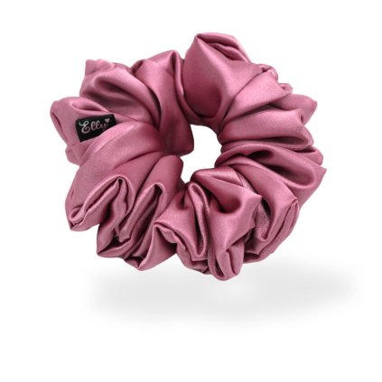 Scrunchie gumička - Starorůžová tmavá