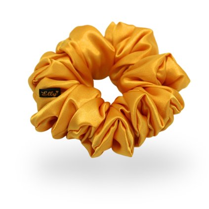 Scrunchie gumička - Kanárková