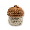 Kulatý háčkovaný košík - Houba