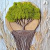Macramé mechový strom