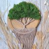 Macramé mechový strom