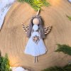 Macramé dekorace - Andělka malá