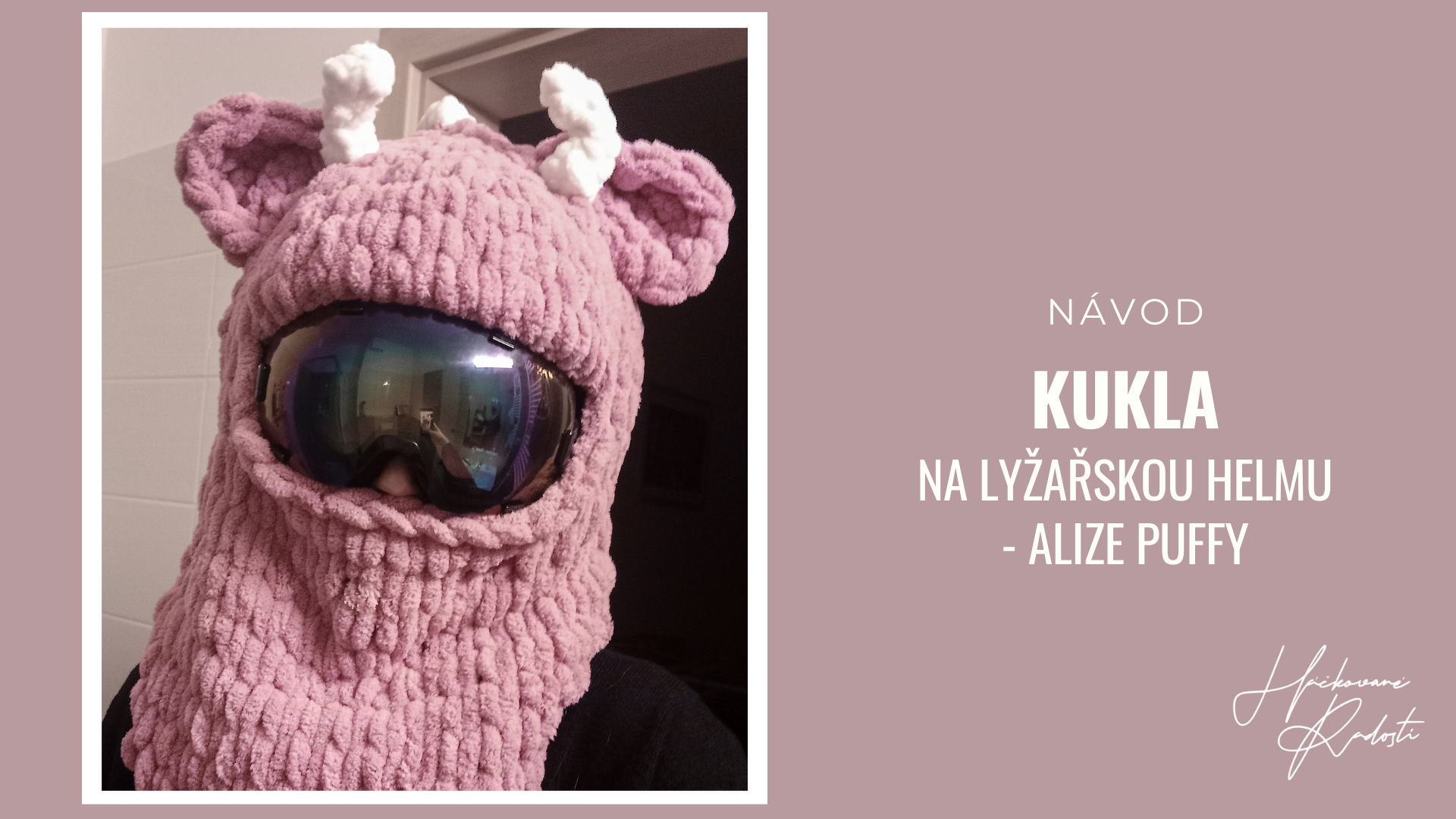 VIRÁLNÍ KUKLA NA LYŽAŘSKOU HELMU