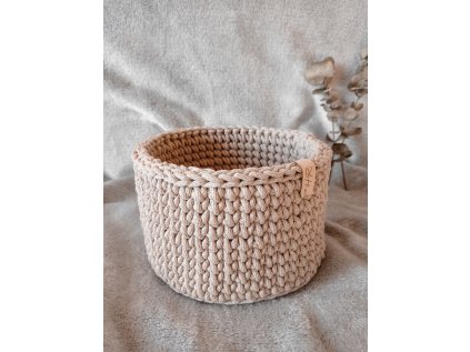 HÁČKOVANÝ KOŠÍK - 15 cm