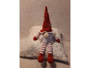 Vánoční skřítek červený