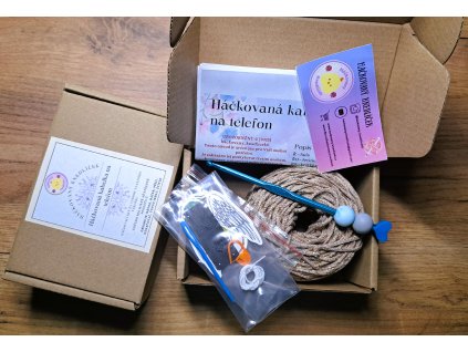 Háčkovací set "Háčkovaná kabelka na telefon"
