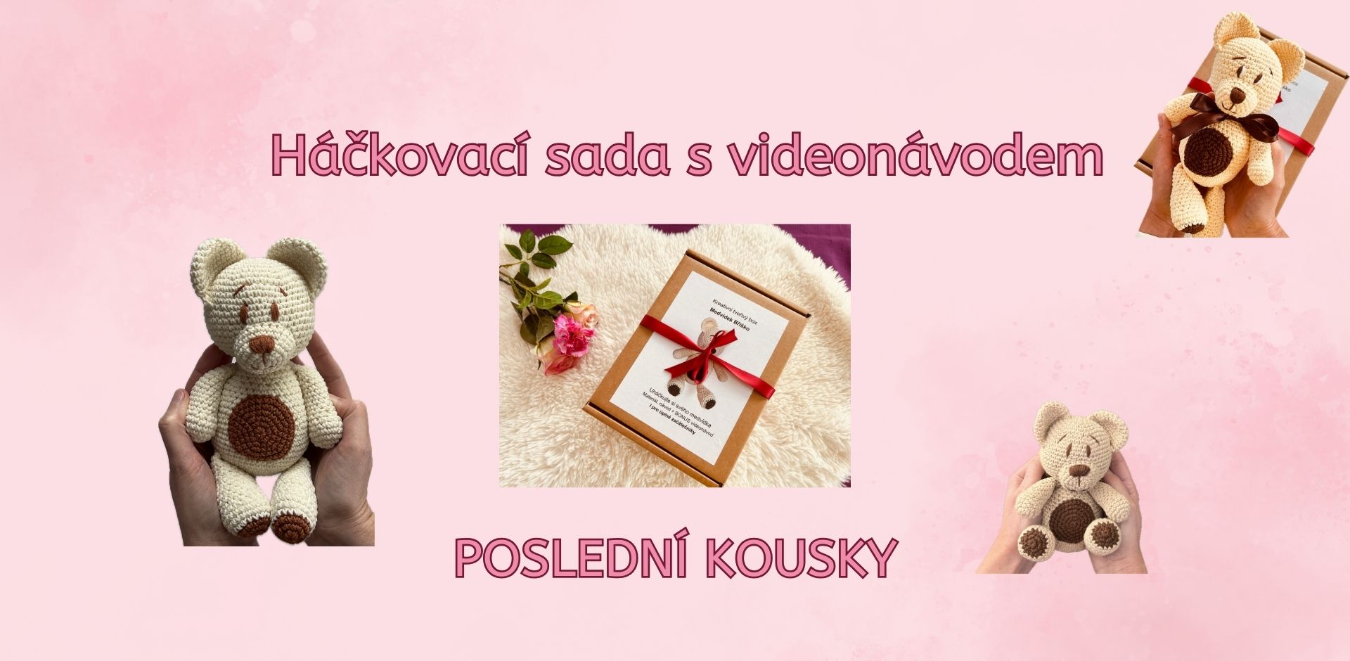 Tvořivý háčkovací box - háčkovací sada - sada na háčkování pro začátečníky