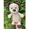 Háčkovaný medvídek CAPPUCCINO - návod v PDF