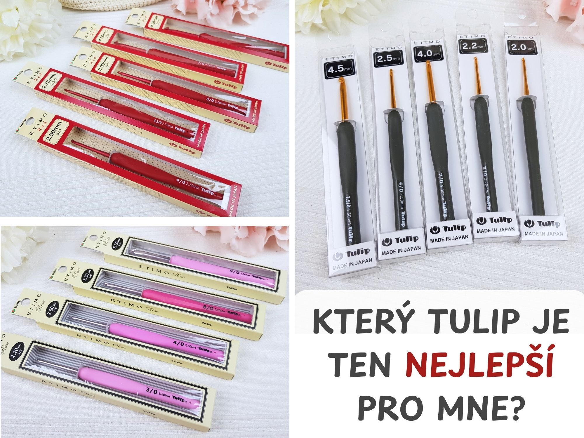 Tulip Etimo Red, Rose nebo Gold? Jaký je mezi nimi rozdíl?