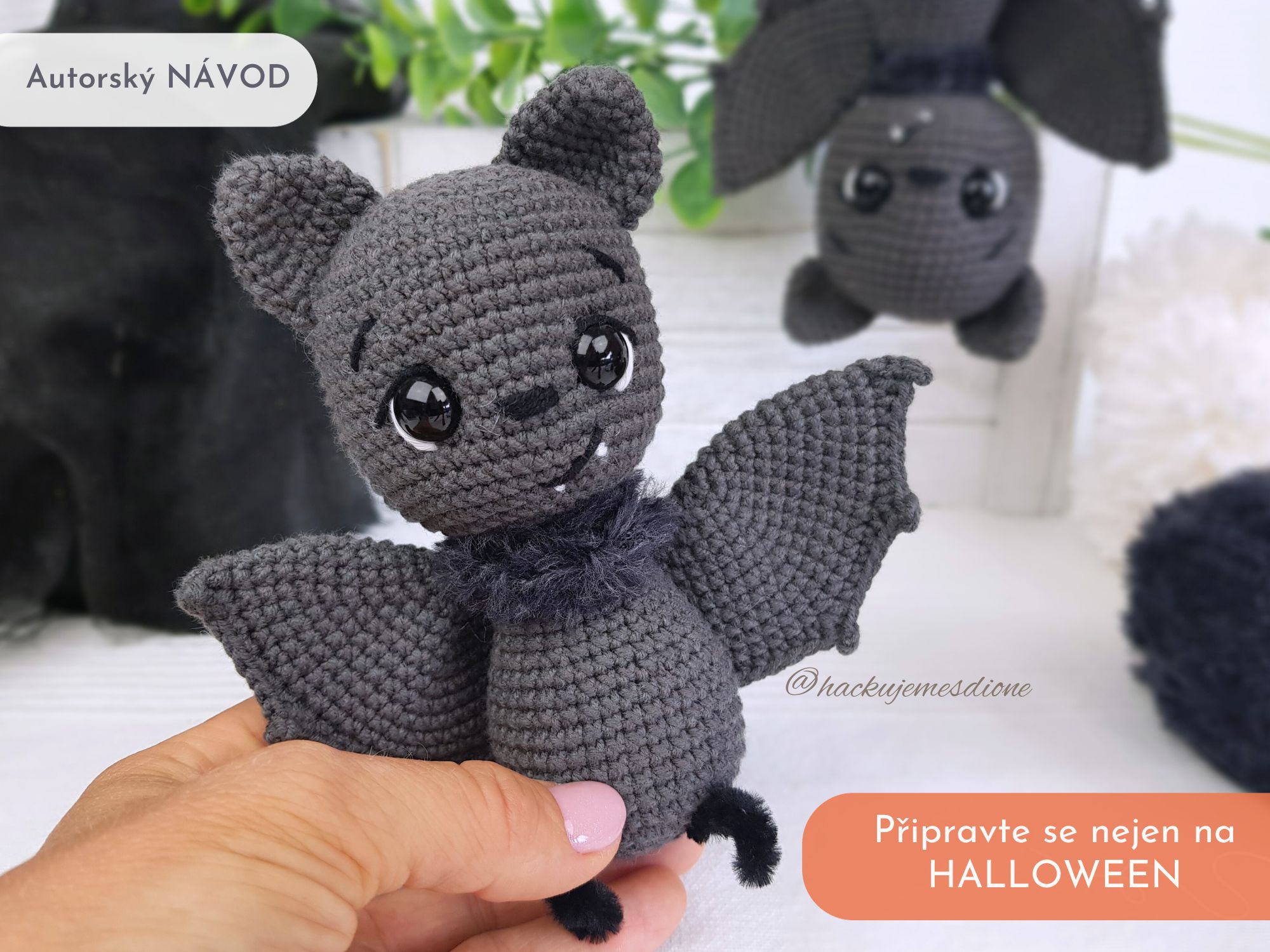 Návod na háčkovaného netopýra Kulíška