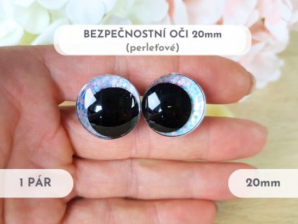 Oči 20mm perleťové 1